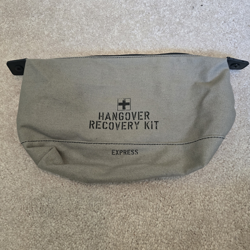 Express Gray Toiletry Bag Modern Design